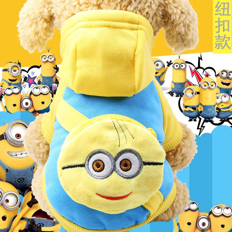 New Dog Clothes Autumn Winter Pet Products Pets Coats Soft Cotton Hoodies For Small Dogs Chihuahua Clothes Cartoon Pet Outfit