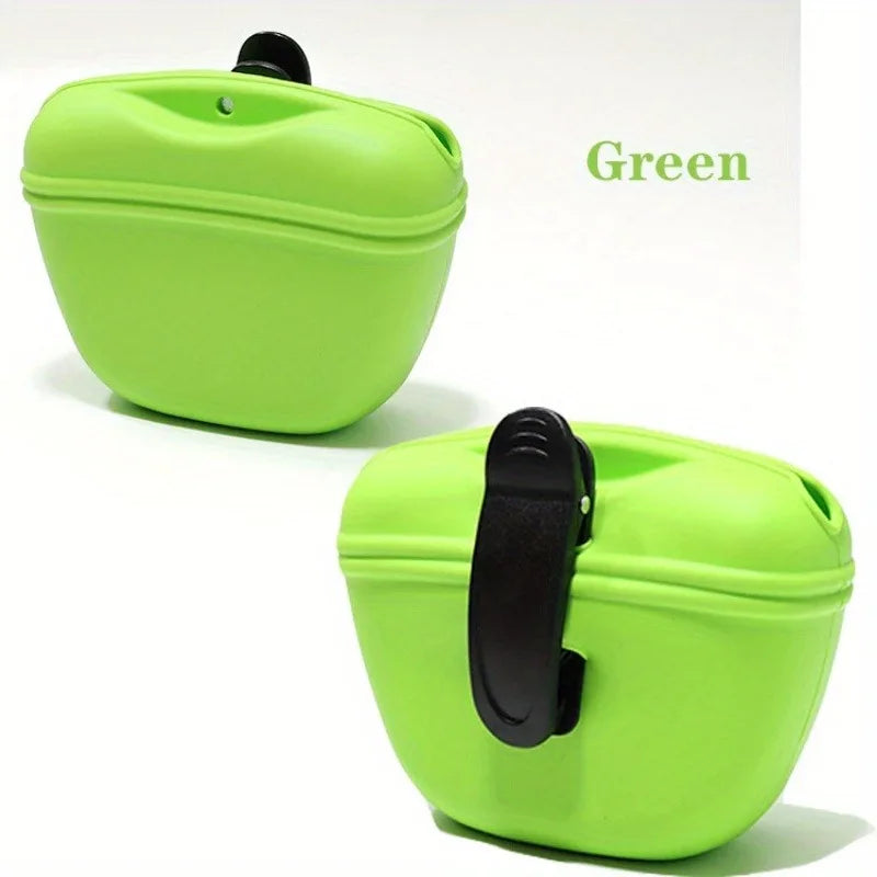 Pet Feeding Bag Training Dog Food Pocket Portable Silicone Snack Pouch Outdoor Walking Dogs Hanging Style Waistpack Pet Products