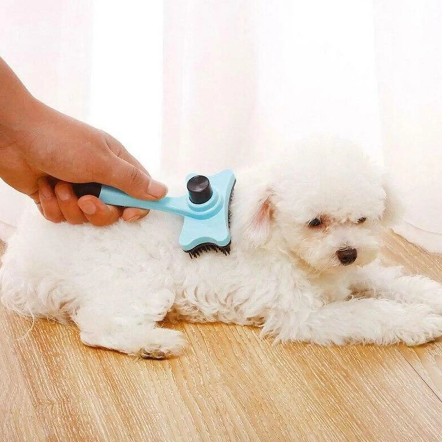 Pet Hair Removal Comb Cat Self Cleaning Brush Hair Tools Grooming Pet Accessories Puppy Cleaning Scraper Comb Remover Dog C S1I1