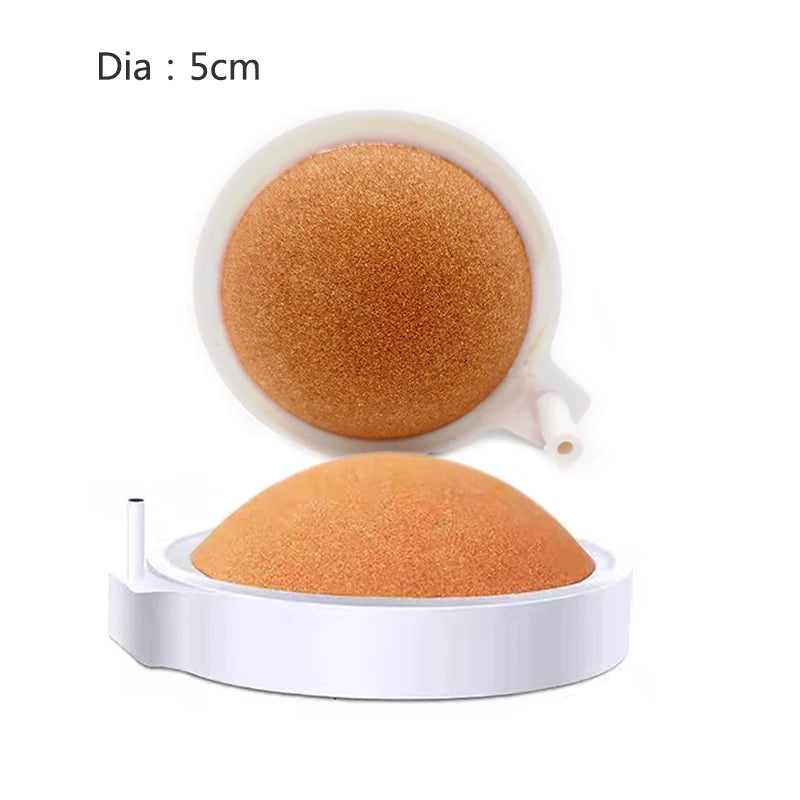1Pcs 40/50mm Fish Tank Aquarium Air Stone Oxygen Aerator Increasing Air Bubble Pond Pump Hydroponic Oxygen Accessories Orange