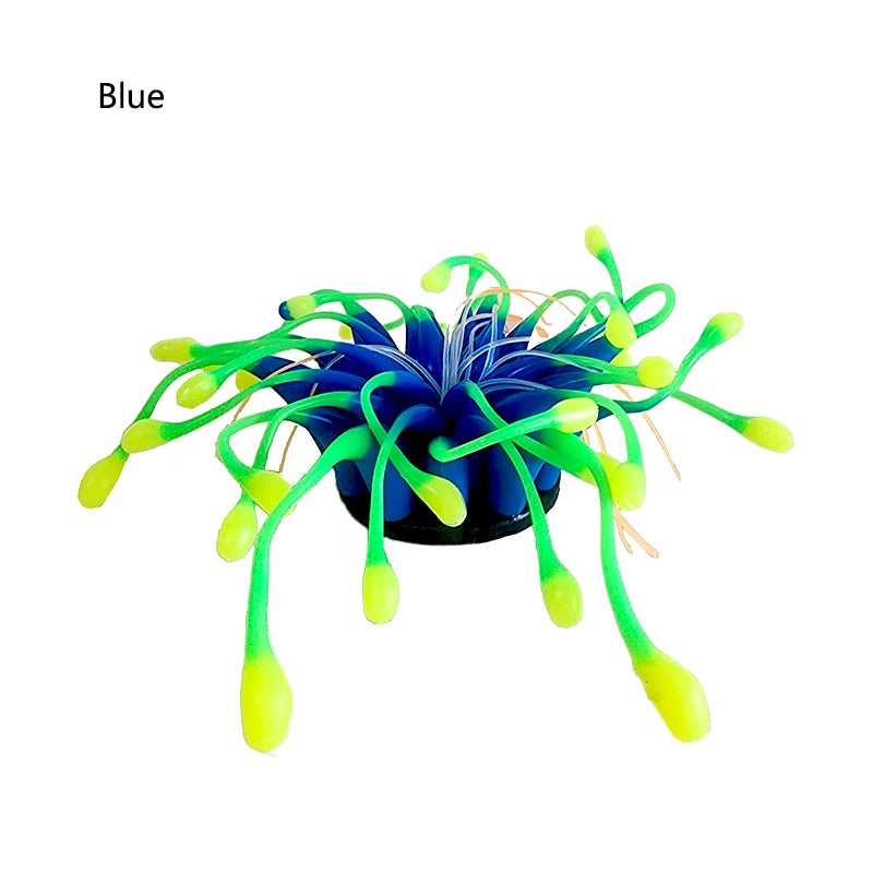 Artificial Underwater SiliconeCoral Aquarium Fish Tank Simulation Decoration Aquarium Backgrounds Plants Water Flower Beautiful