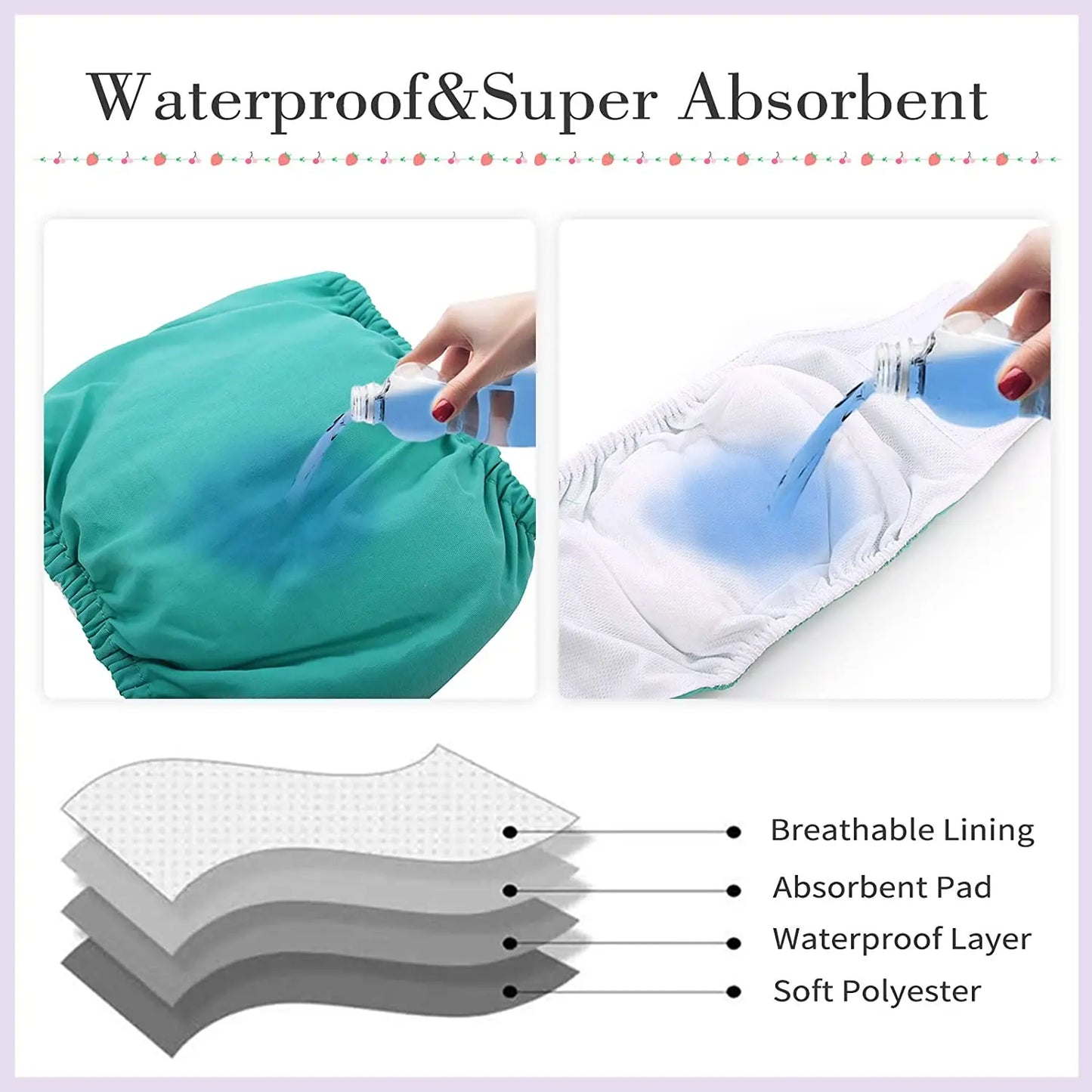 3 Pack Dog Belly Bands Washable Reusable Dog Diapers High Absorbing Male Dog Cat Wrap Panties Pet Incontinence Nappies