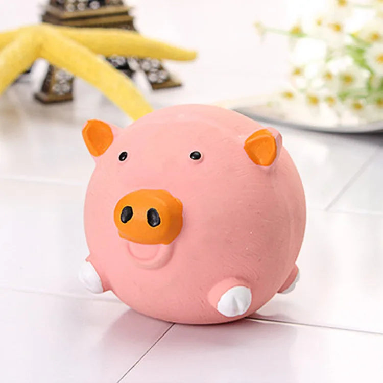 Dog Squeaky Rubber Toys Dog Latex Chew Toy Puppy Sound Toy Animal Bite Resistant Train Dog Supplies for Small Medium Large Dog