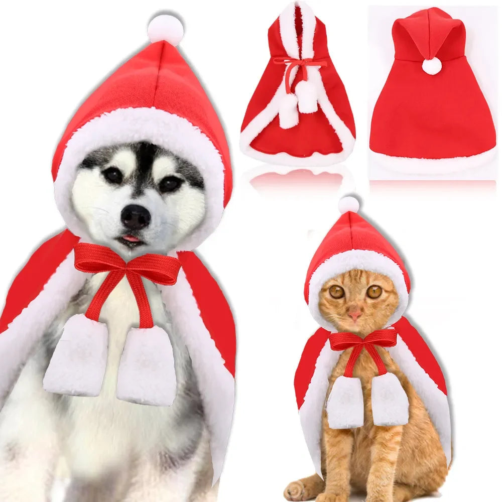 Christmas Pets Dressing Up Santa Funny Pet Clothes For Small Medium Large Dogs Winter Warm Dog Clothes Chihuahua Pug Yorkshire