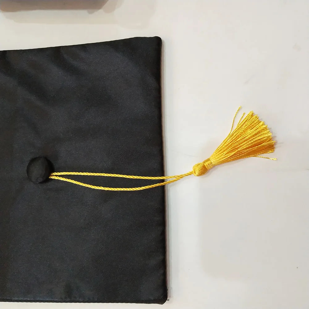 Pet Caps Dog Graduation Hats with Yellow Tassel Costumes for Dogs Cats Doctor Hat Holiday Party Apparel Dog Accessories Outfits