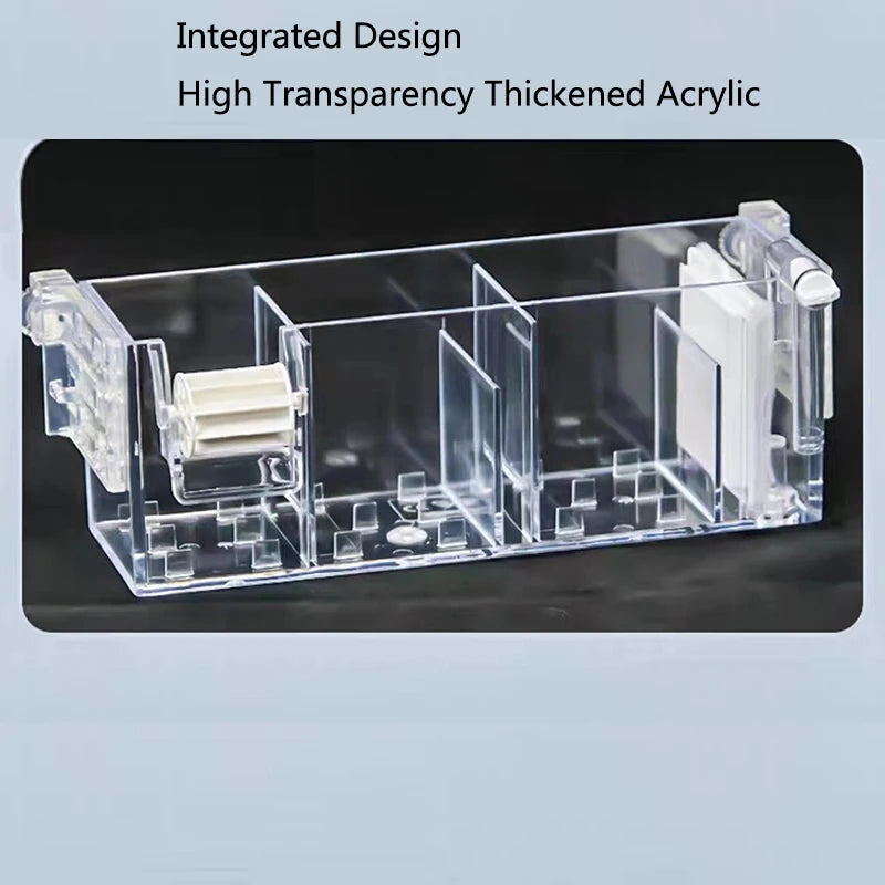 Waterfall Fish Tank Filter Box Wall Mounted Built-in Silent Circulating Water Purifier For Aquarium Tank Box With Water Pump