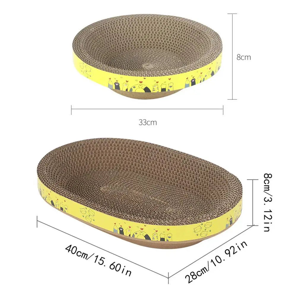 Bowl-shaped Crumb-free Corrugated Paper Cat Scratching Board And Cat Bed Wear-resistant Environmentally Friendly And Safe Claw