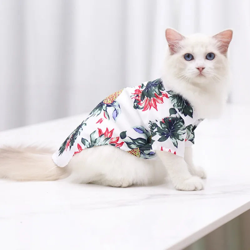 Summer Pet Dog Shirts Clothes Summer Beach Clothes Vest Pet Clothing For Small Large Dog Chihuahua Cat clothes Pets Outfits
