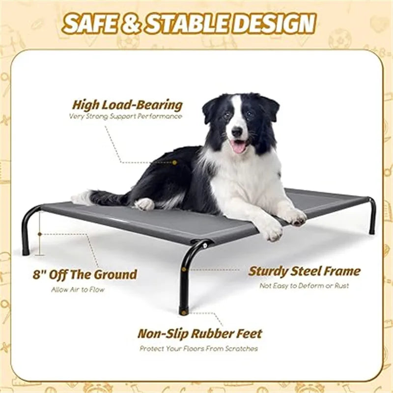 Elevated Bed For Dogs Folding Pet Camping Bed Cat Dog House Portable Removable Washable Cats Kennel Puppy Beds Dog Accessories