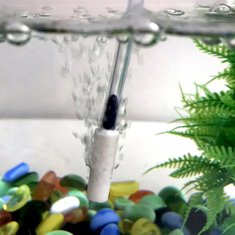 Aquarium Mini Round Mineral Bubble Air Stone Pond Fish Tank Pump Aerator Aeration Hydroponic Oxygen Airstone Accessories 5pcs