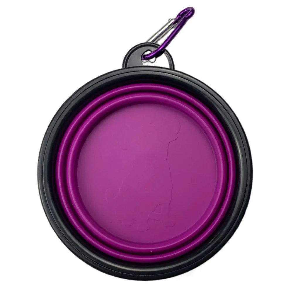 Collapsible Dog Bowls Portable Travel Dog Bowls Expandable for Cat Dog Water Bowl Food Feeding Dish Silicone Pet Bowl 350/1000ml