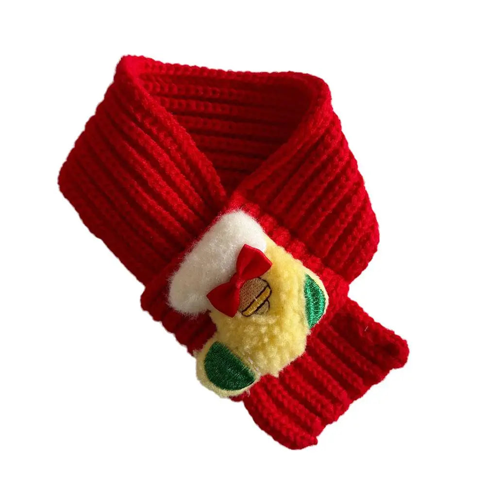 45cm Cat New Year Scarf Pet Accessories Kitten Christmas Winter Bib Birthday Dog Bichon Scarf Soft And Comfortable Fabric Cute P