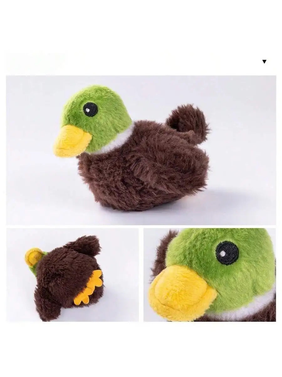 1pc Electric Interactive Cat Toy, Rechargeable Flapping Bird Plush Toys, Squeaking Toys for Cats Fun Kitten Exercise Toys Soft