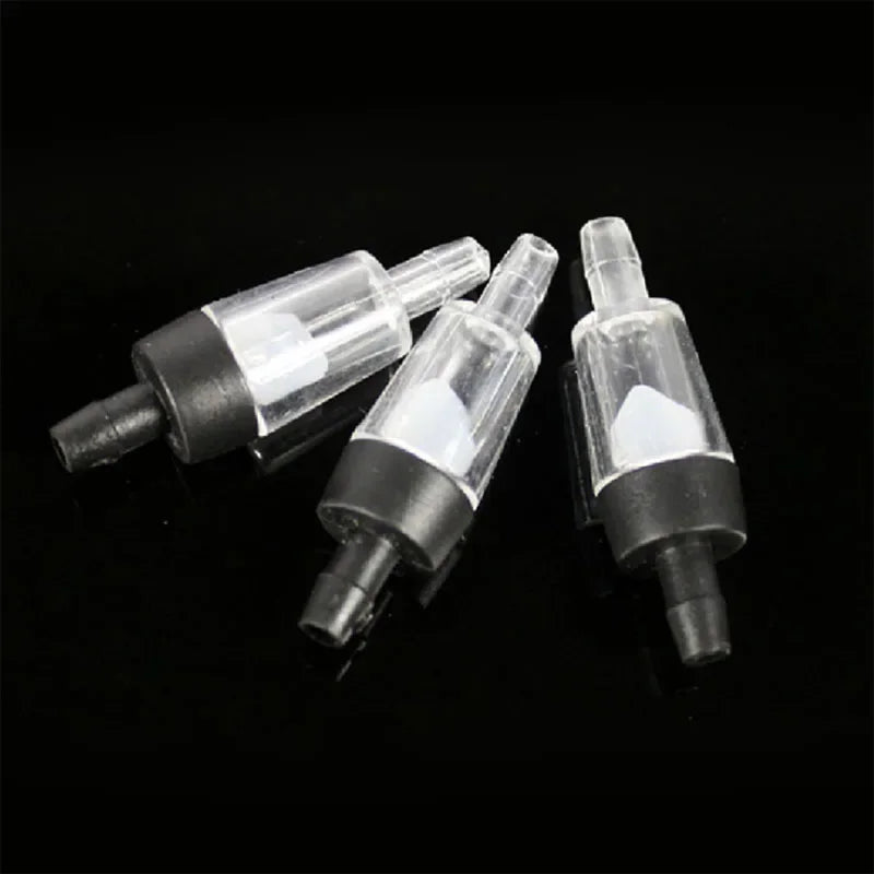 10pcs Plastic Aquarium Air Pump Check Valve Fish Tank 5 pcs One Way Non-Return Check Valve Aquarium Co2 System Air Pump
