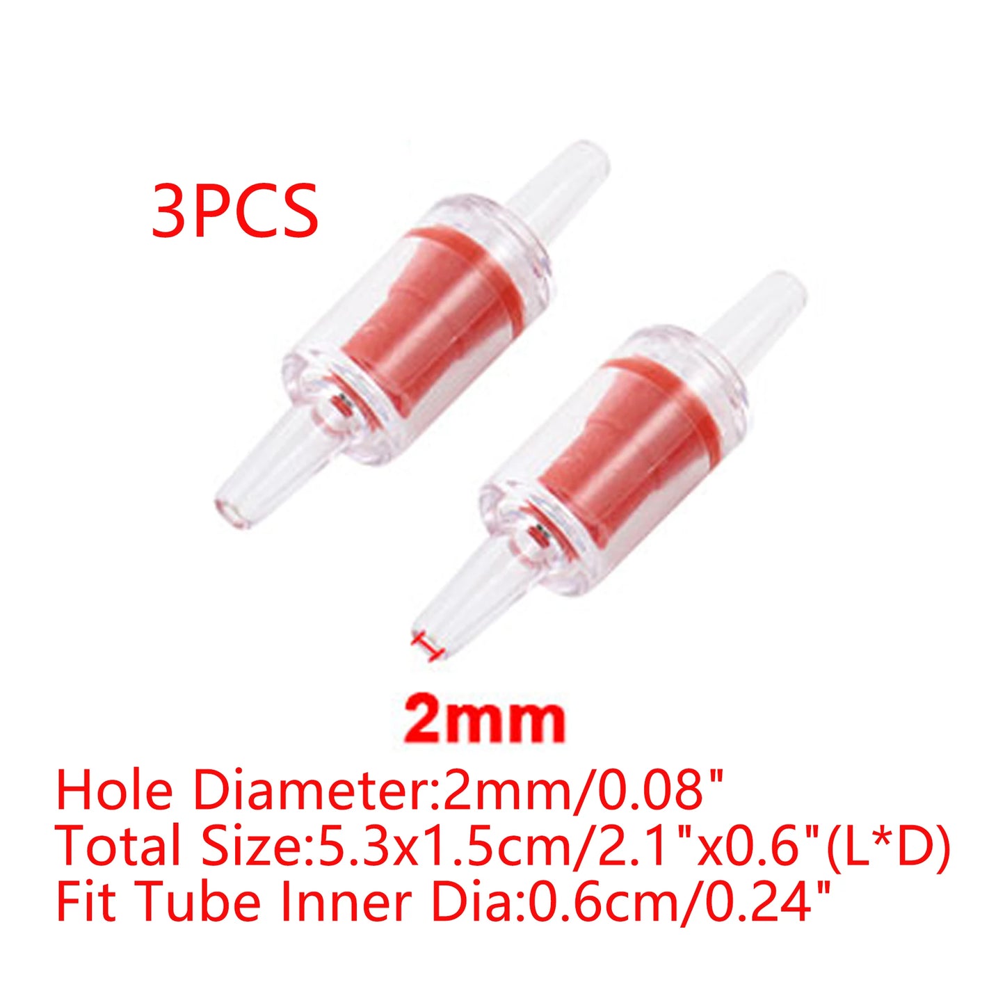 UXCELL Aquarium Air Pump Check Valve Fish Tank One-way Check Valve Tracheal Hose Pipe Carbon Dioxide System Accessories