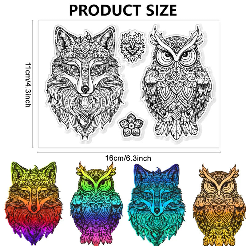 1pcs Bird Branch Silhouette Clear Stamps Birds Trees Clear Rubber Stamps Silicone for DIY Scrapbooking Photo Album 6.3x4.33inch