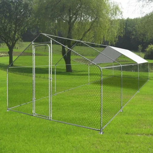 Customized Large Chicken Shed Outdoor Steel Pipe Construction Breeding Shed Duck Shed Simple Large Chicken Cage