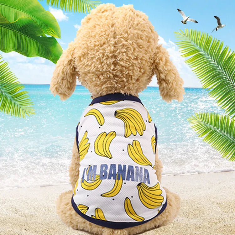 2023 Hot Cute spring summer Dog Clothes Printed Camouflage Mesh Dog Vest For Small Medium Dogs Coat Jacket Puppy Costume Vest