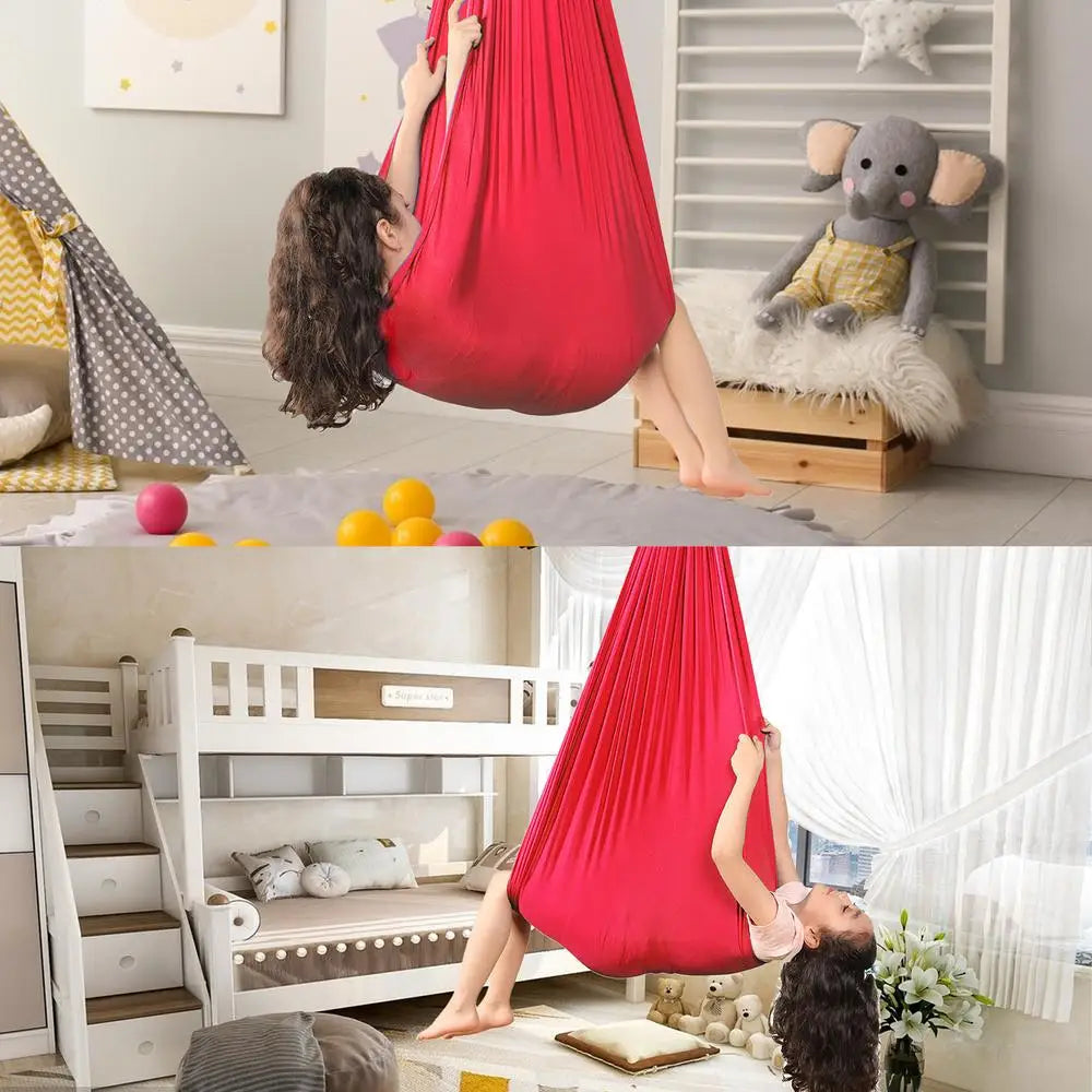 Swing For Kids Indoor Swing Chairs For Kids With 360 Swivel Hanger Comfortable And Durable Children's Indoor Adjustable Hammock