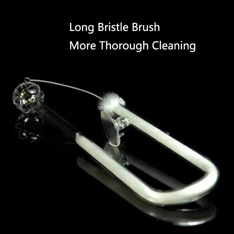 Aquarium Tube Pipe Cleaning Brush Stainless Steel Water Filter Air Tube Flexible Hose Aquarium Accessories Long Bristle Brush
