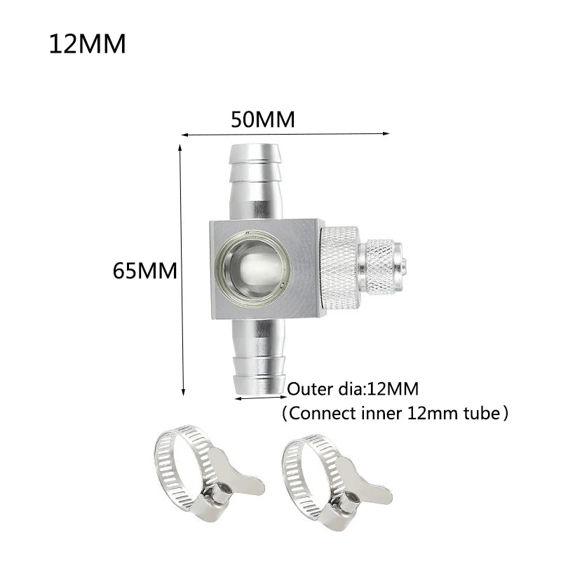 Metal Aquarium CO2 External atomizer, with bubble counter atomizer, super diffuser outside the fish tank, for aquatic plants