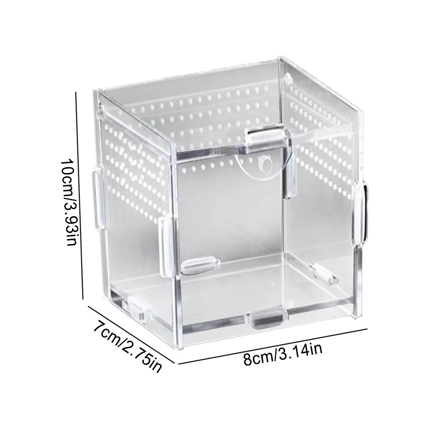 Terrarium For Reptile Snail Arcylic Breeding Box Wolf Spider Jumping Spider Snail Scorpion Durable Invertebrate Breeding Box
