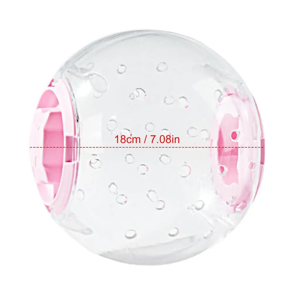 Hamster Run Ball Cute Hamster Exercise Toys For Small Animal Breathable Silent 7-inch Dwarf Hamster Running Ball Transparent