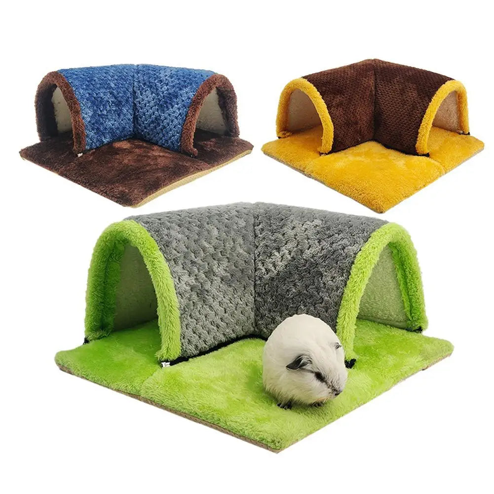 Squirrel Hamster Rabbit Chinchilla Play Blanket 90 Degree Right Angle Channel Thickened Sponge Hair Small Animal New Home