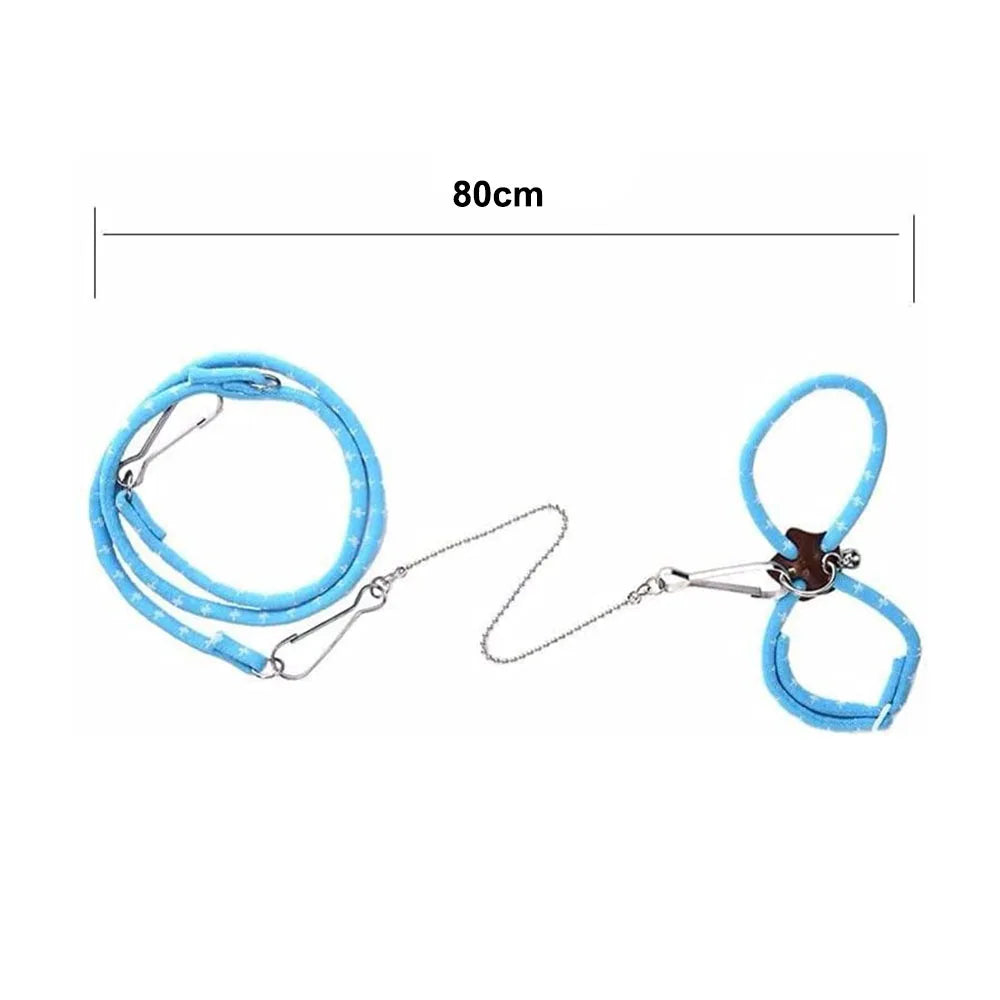 Adjustable Hamster Harness with Anti Lost Bite Resistance Leash for Gerbil Rat Mouse Ferret Walking Leads Small Animals Products