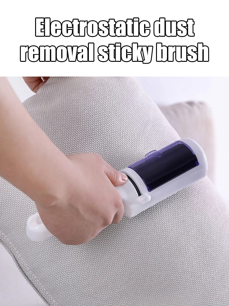 1PC Electrostatic Dry Cleaner Suction Brush Pet Hair Brush White Electrostatic Brush Wool Coat Cleaner Bristles