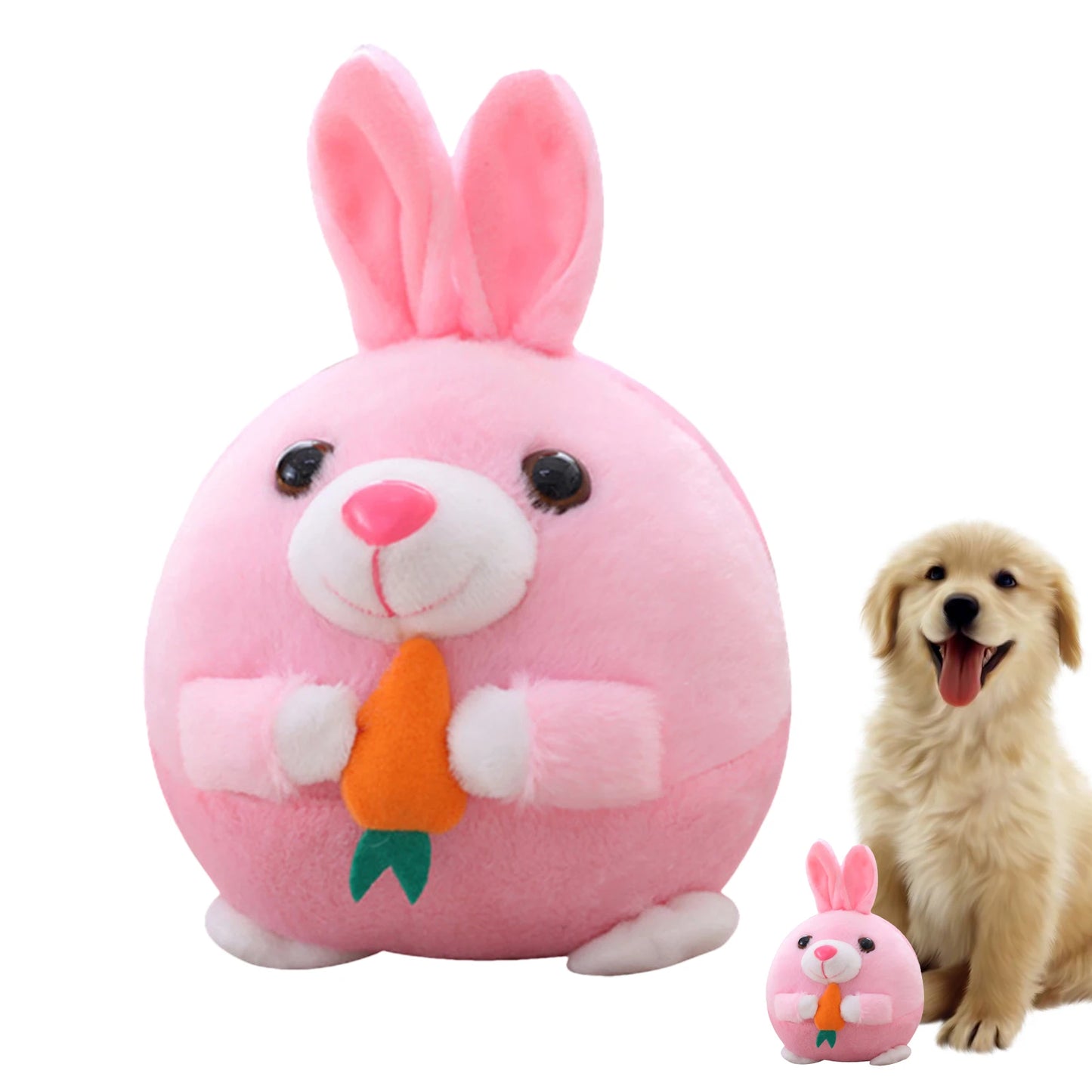 Active Moving Pet Plush Toy Plush Puppy Dog Toys That Move Auto Bounce Squeaky Pet Toy Dog Toys Soft Plush Pet Toy Cute Fun