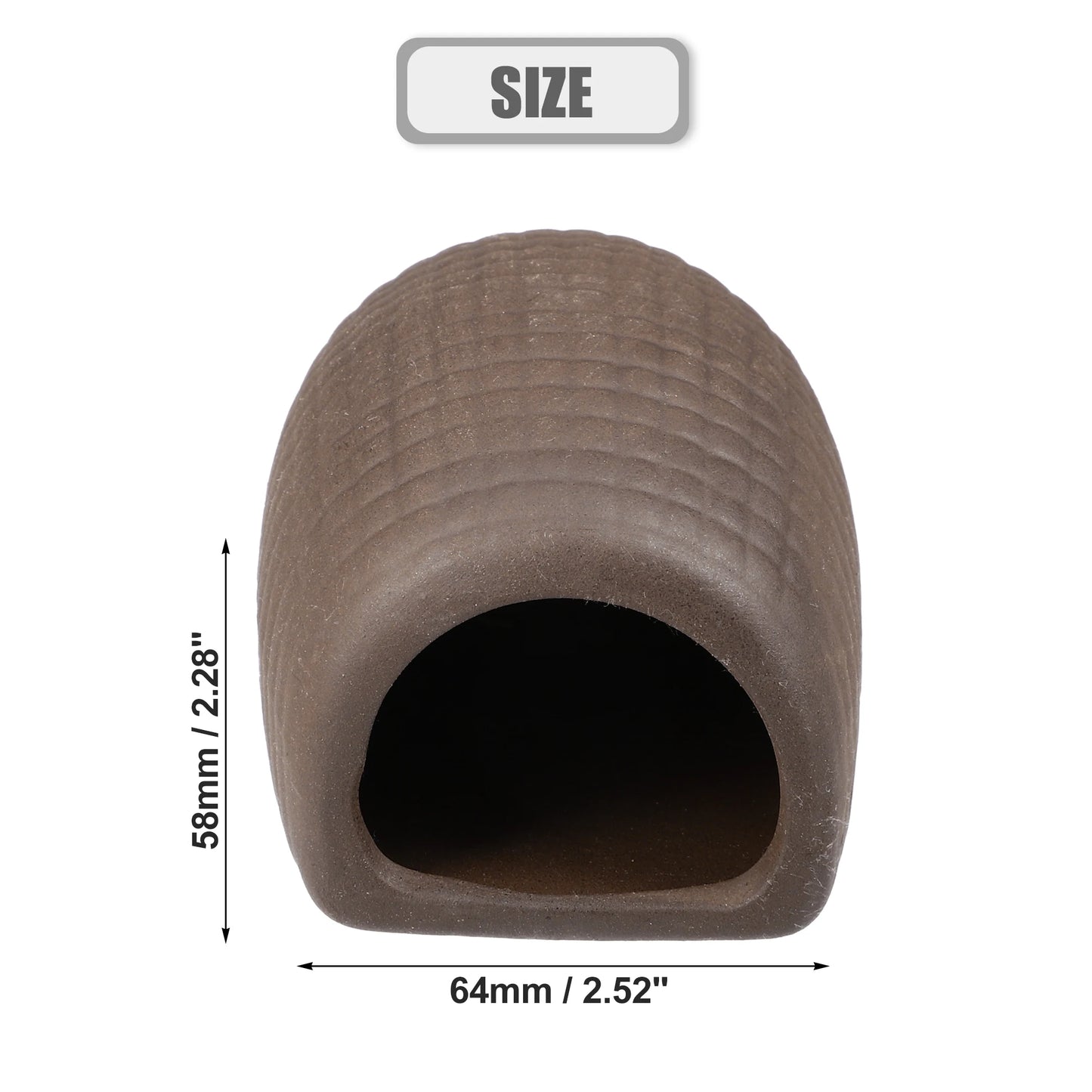 UXCELL Aquarium Hideaway Rock Cave Decoration Parts Resin Fish Shrimps Shelter Pottery House Canister Fish Tank Accessories