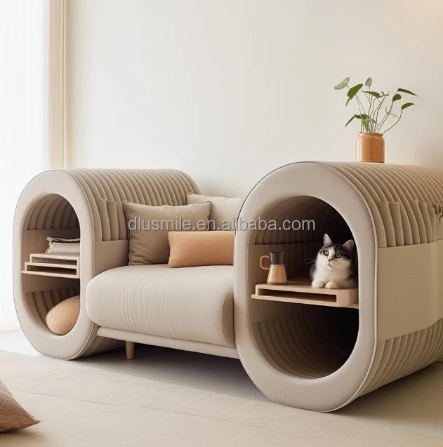 3D Print Cat Bed Kennel Pet Sofa Scratch-Resistant Easy to Clean Pets and Humans Sharing Furniture Customized