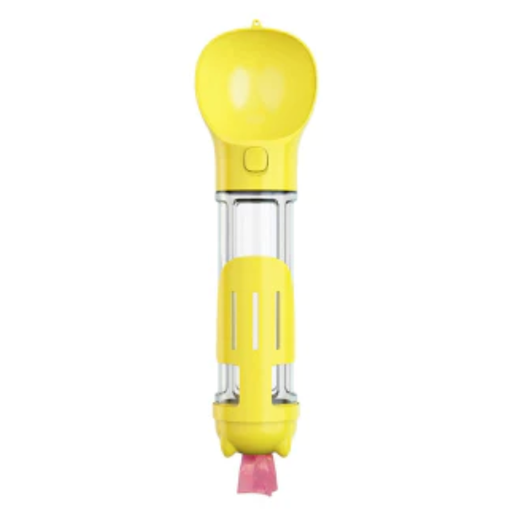 Whiskers Way Portable Multifunctional Dog Water Bottle - yellow 500ml