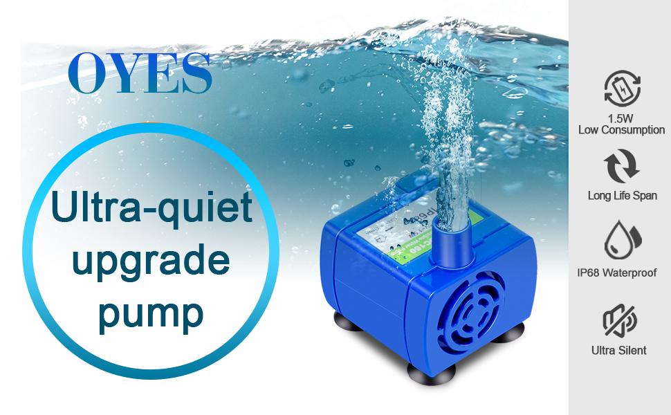 Water Pump LED Light Pet Cat Water Fountain Motor Replacement for Cat Flowers Drinking Bowl Dispenser Pet Accessories