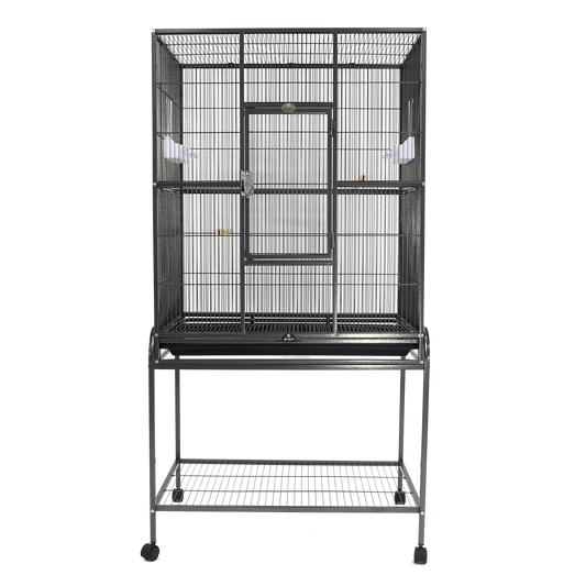 Flight Cage & Stand - Black 31"x20"x62"