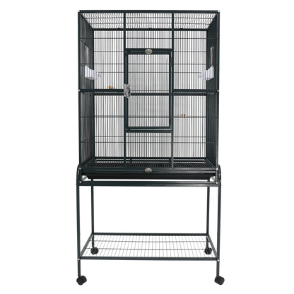 Flight Cage & Stand - Green 31"x20"x62"