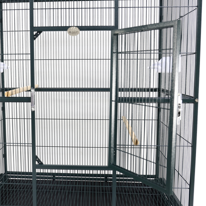 Flight Cage & Stand - Green 31"x20"x62"