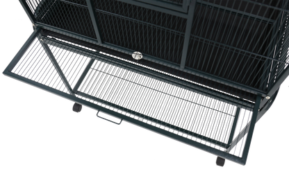Flight Cage & Stand - Green 31"x20"x62"