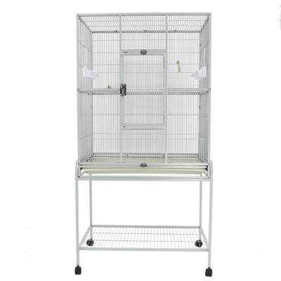 Flight Cage & Stand - Platinum 31"x20"x62"