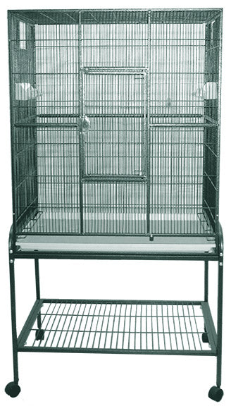 Flight Cage & Stand - Green 32"x21"x63"