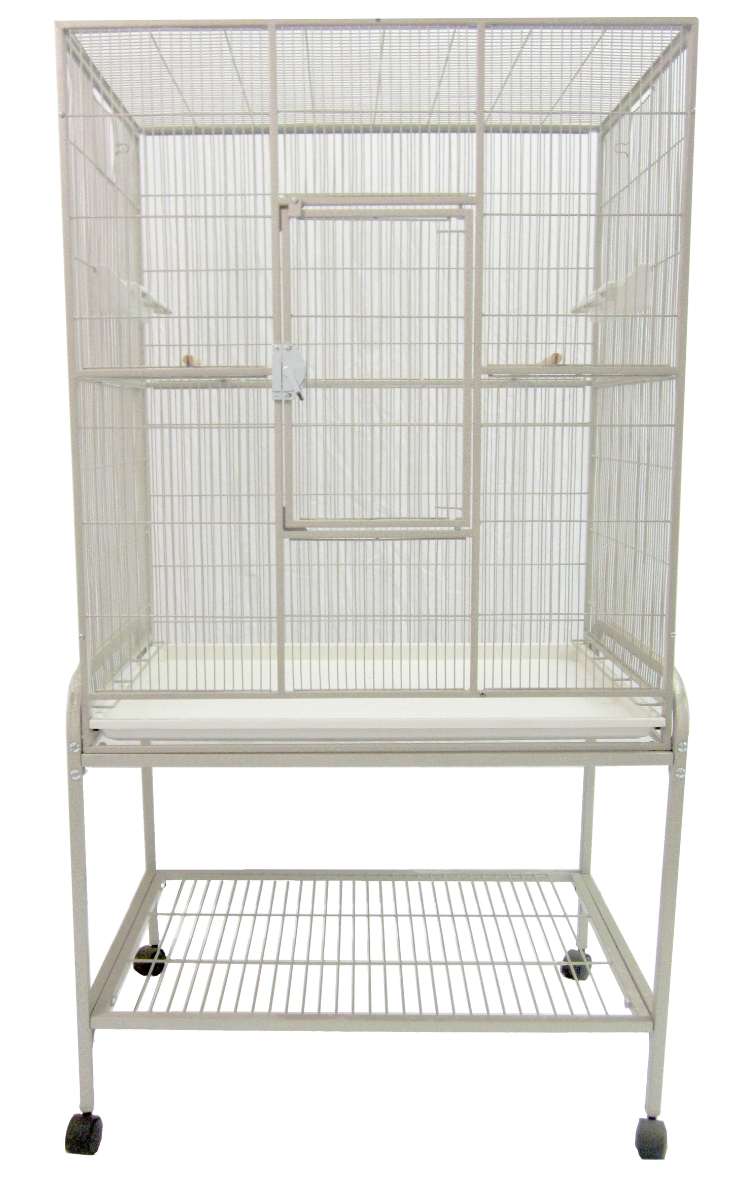 Flight Cage & Stand - White 32"x21"x63"
