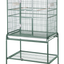 Double Door Flight Cage & Stand - Green 32"x21"x63"
