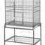 Double Door Flight Cage & Stand - Platinum 32"x21"x63"