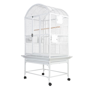 Dome Top Cage - White 32"x23"x63"