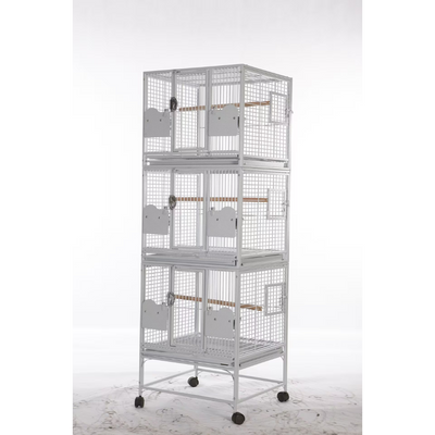 Triple Stack Cage- Platinum 24"x22"x72"