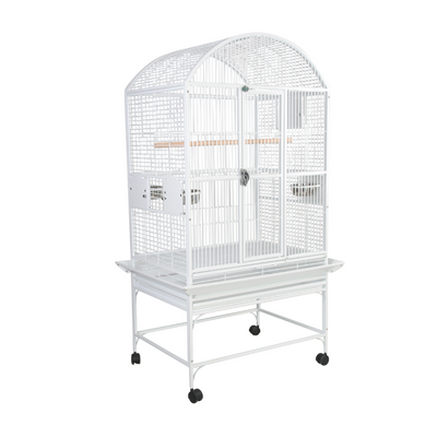 Dome Top Cage - White 32"x23"x63"