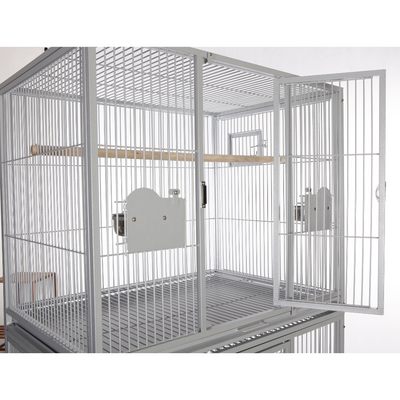Double Stack Breeder Cage - Platinum 40"x30"x73"