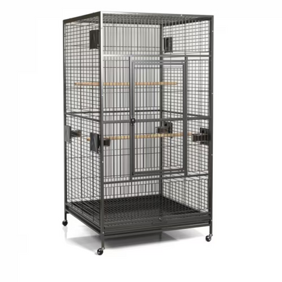 Macaw Flight Cage - Black 40"x40"x76"