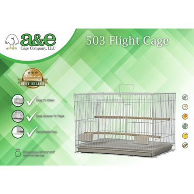 Flight Cage - Black 24"x16"x16"